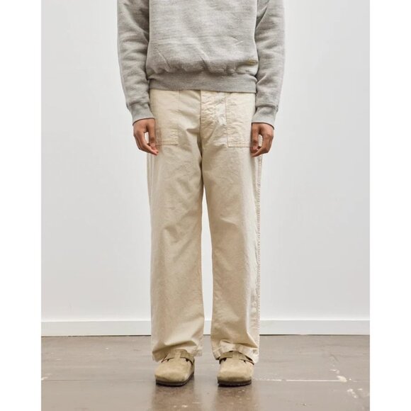 Orslow HBT Summer Fatigue Pants in Ecru Small - Picture 1 of 13